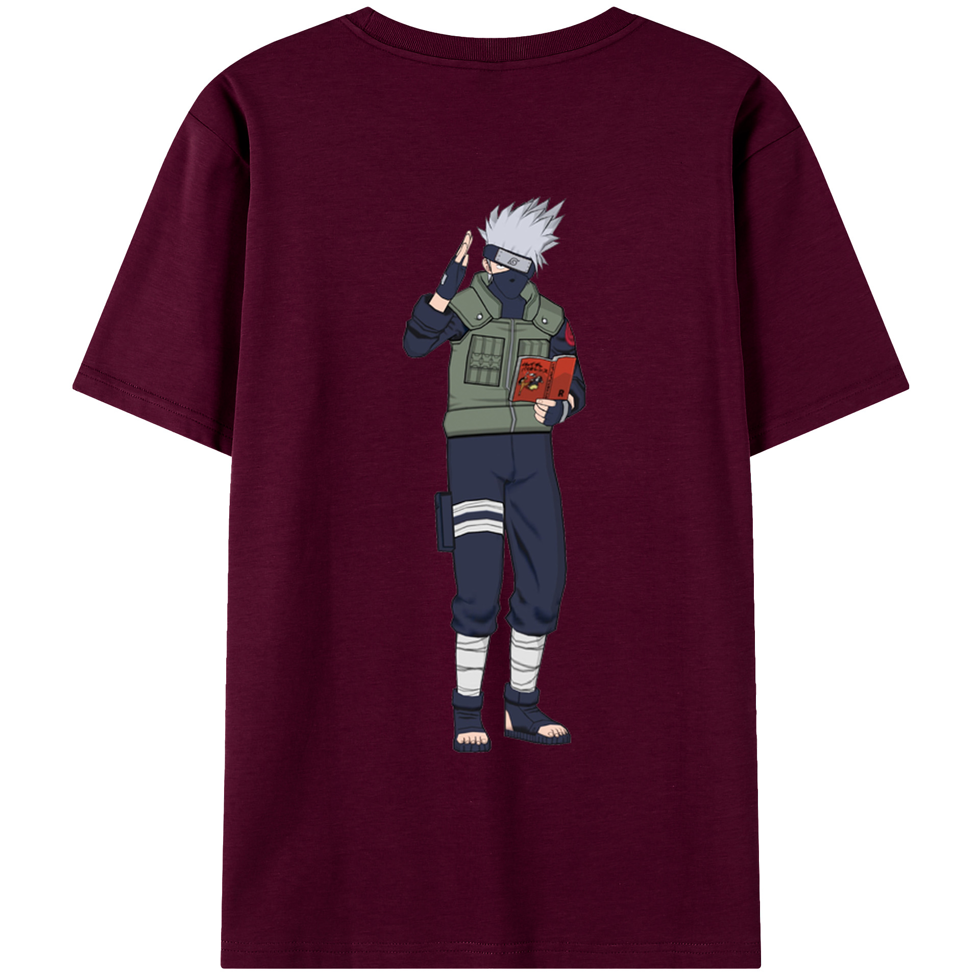 （画像用） NARUTO -ナルト- はたけ カカシ Hatake Kakashi レディース半袖Tシャツ(バックプリント)